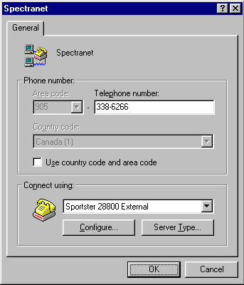 [Screenshot] DUN Properties (Win95-A)