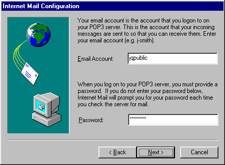 Your Username and Password