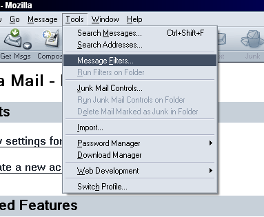Tools, Message Filters